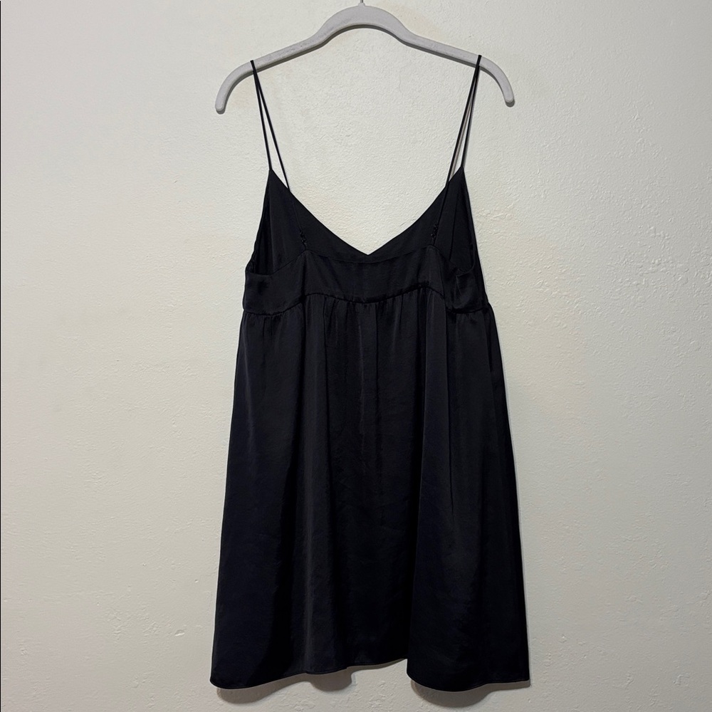 Aritzia Wilfred Lover Black Satin Mini Dress - Picture 8 of 9